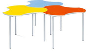 Metalliform Connect Shaped Table - 940 x 890mm