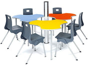 Metalliform Connect Shaped Table - 940 x 890mm