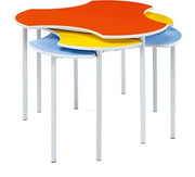 Metalliform Connect Shaped Table - 940 x 890mm