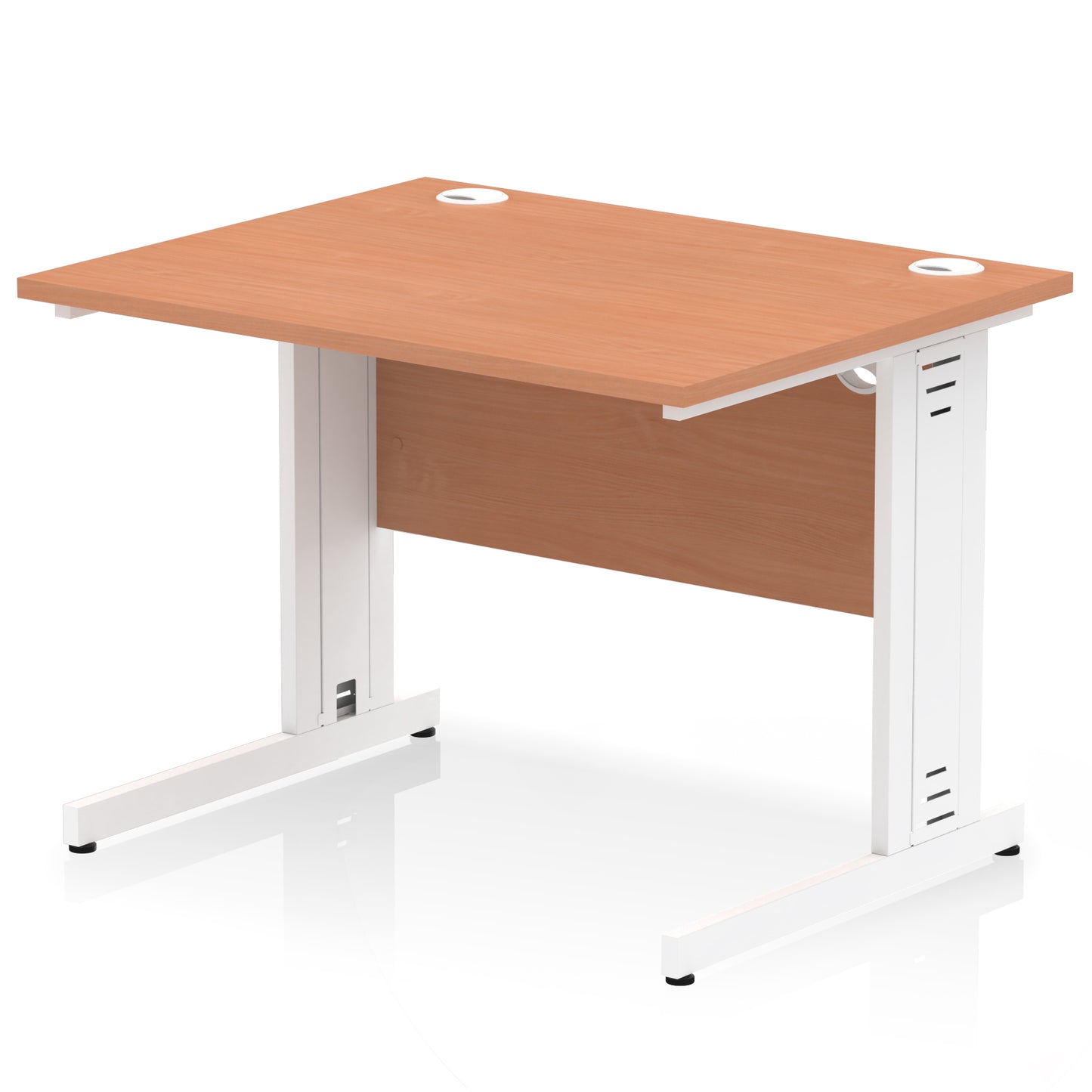 Impulse 1000mm Straight Desk Cable Managed Leg