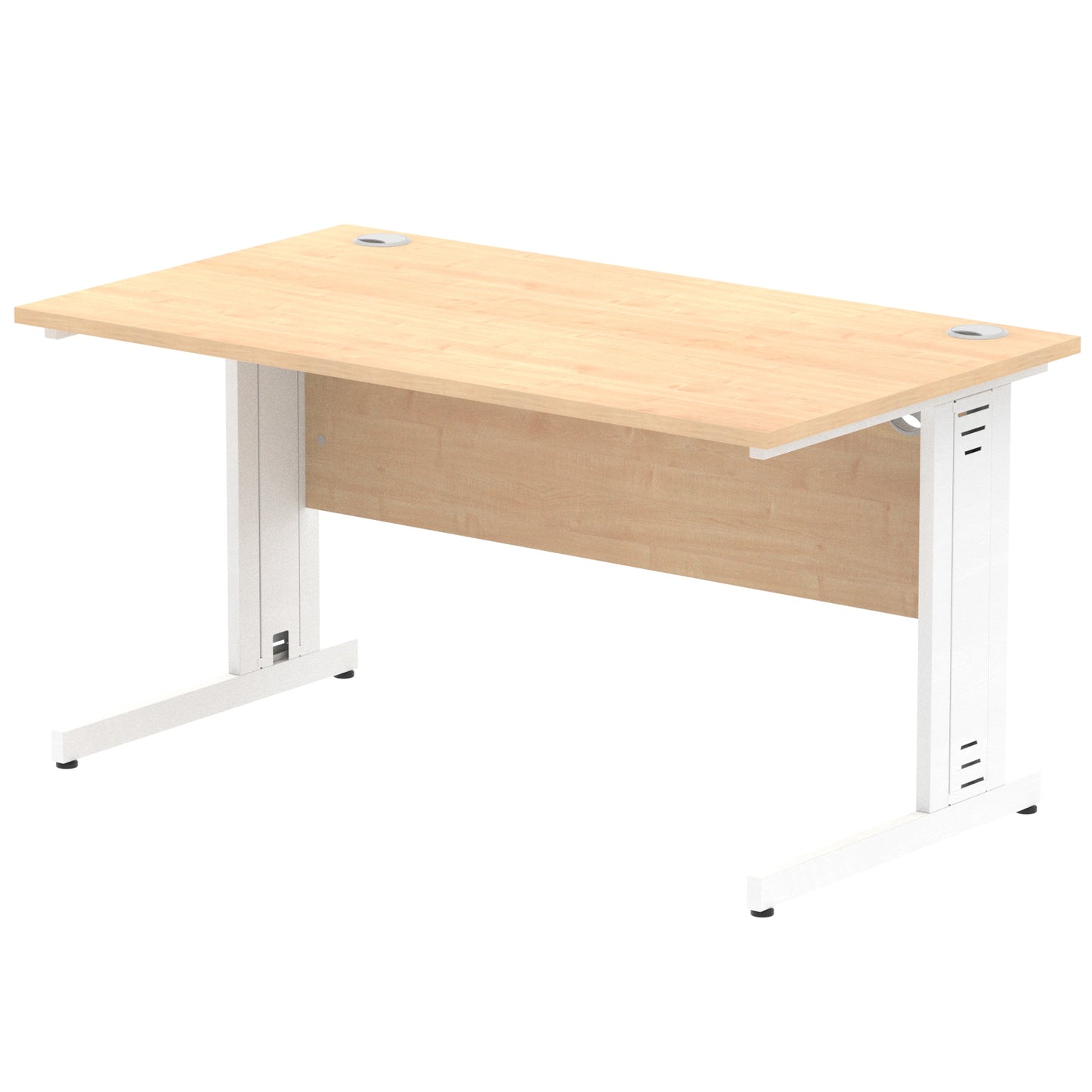 Impulse 1400mm Straight Desk Cable Managed Leg