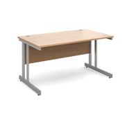 Straight Desk with 2 Drawer Pedestal And Operators Chair