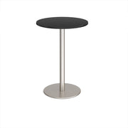Monza circular poseur table with flat round base