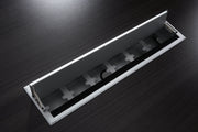 Nero Executive Boardroom Table – Walnut & Anthracite with Brushed Metal Comms Box