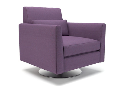 Roselle 90cm Wide Swivel Armchair in Camira Era Fabric