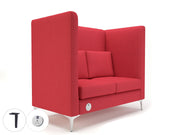 Altus - Wide Privacy Booth in Camira Era Fabric with or without sockets