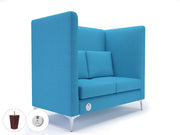 Altus - Wide Privacy Booth in Camira Era Fabric with or without sockets