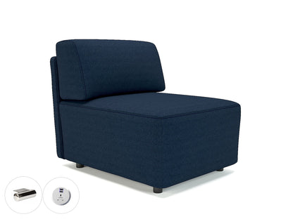 Loomis 65cm Wide Modular Unit in Camira Era Fabric with Socket