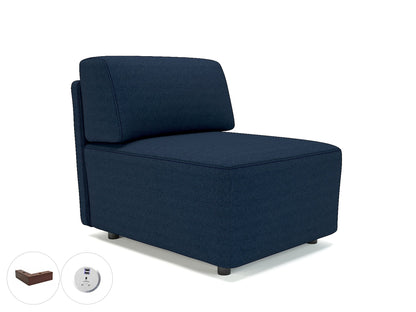 Loomis 65cm Wide Modular Unit in Camira Era Fabric with Socket