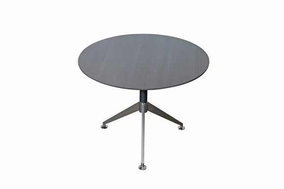 Nero Executive Boardroom Table – Walnut & Anthracite with Brushed Metal Comms Box