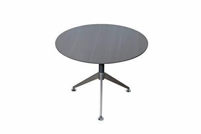 Nero Executive Boardroom Table – Walnut & Anthracite with Brushed Metal Comms Box