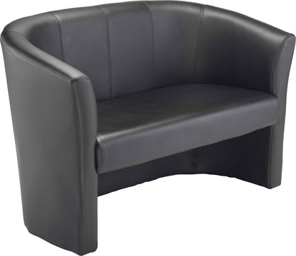 Tub Sofa|Leaher Look|Black