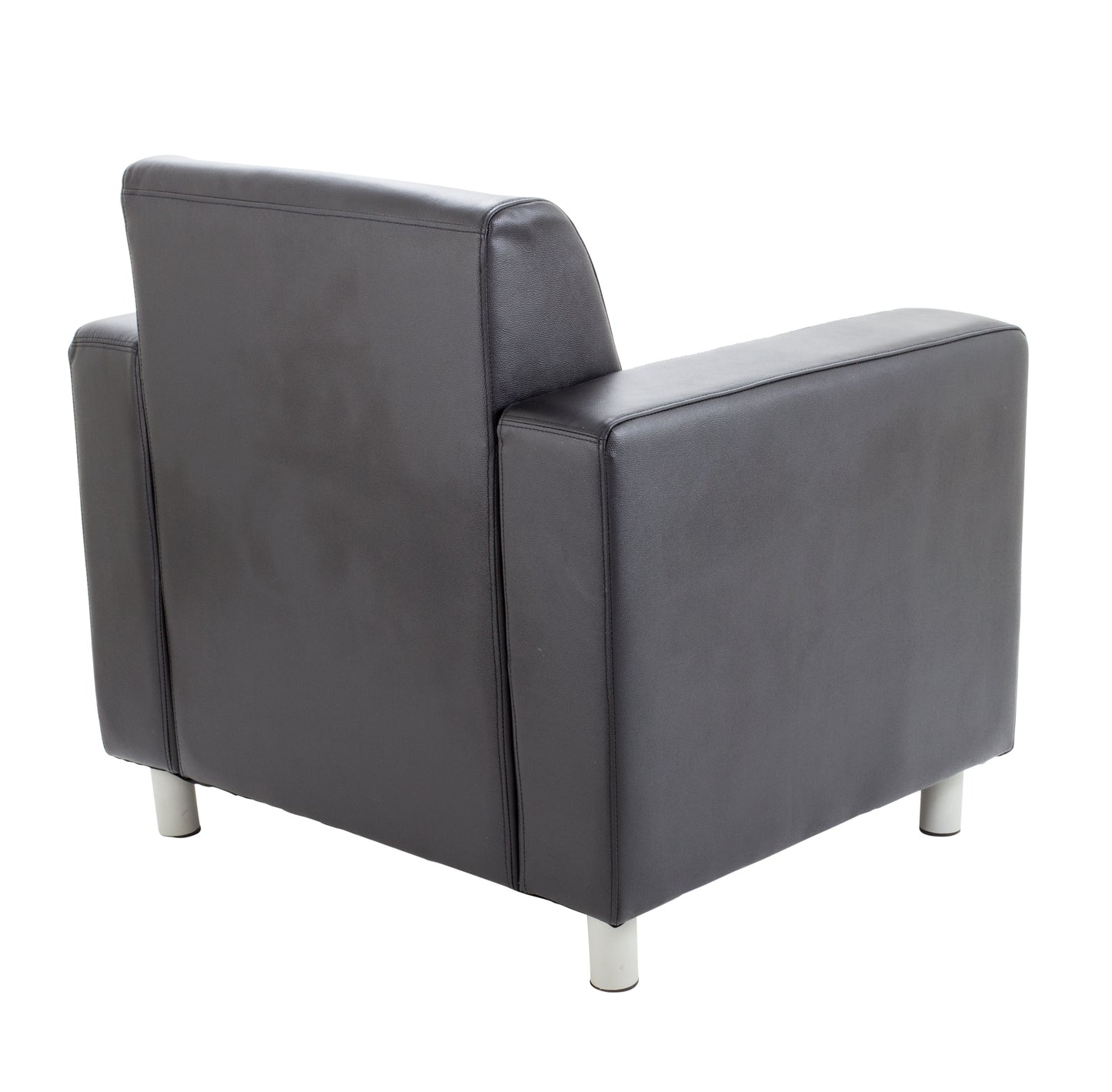 Iceberg Leather Faced Armchair