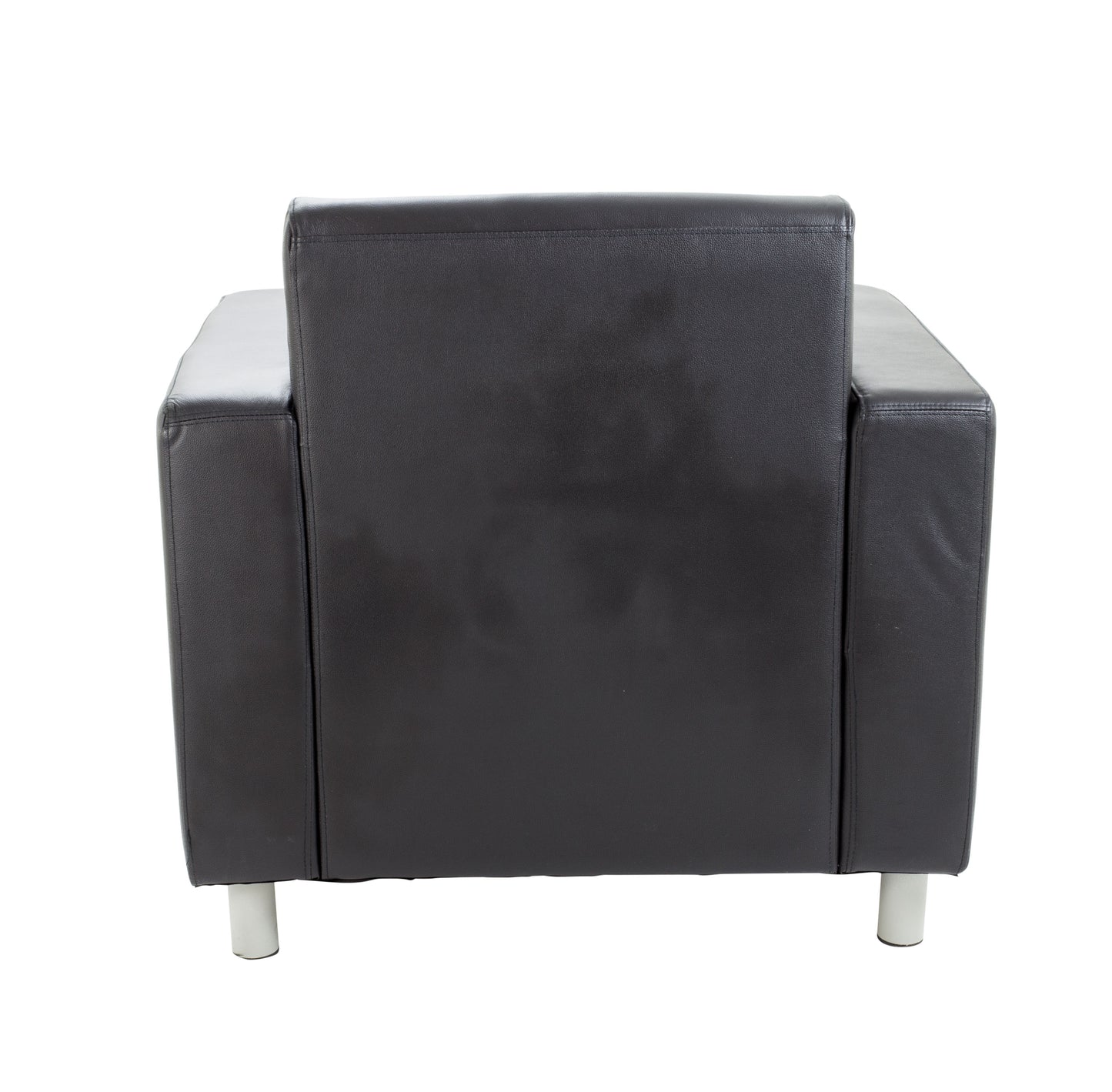 Iceberg Leather Faced Armchair