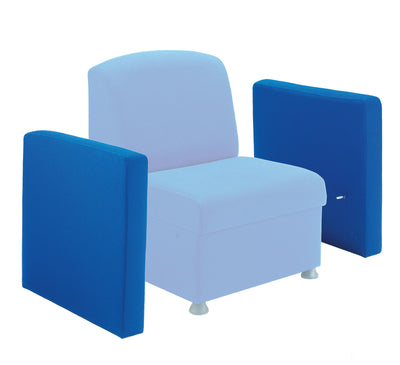 Glacier Reception Chair Arm|Royal Blue