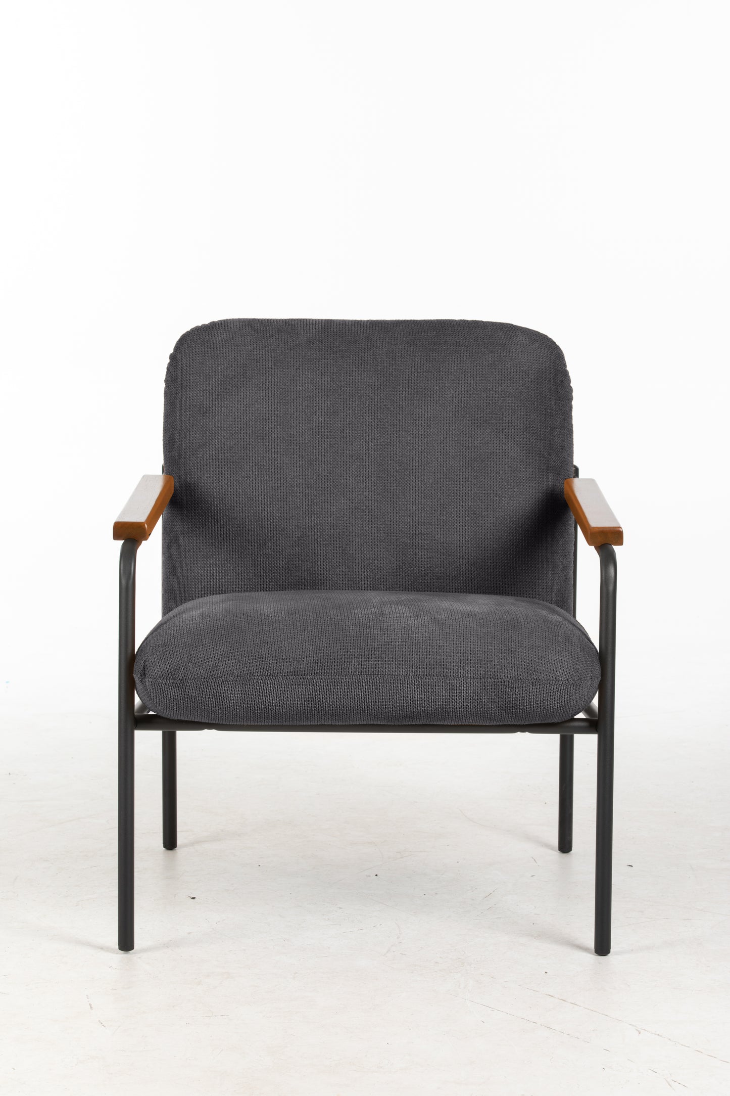 Settle Reception Chair with Wooden Arm Pads