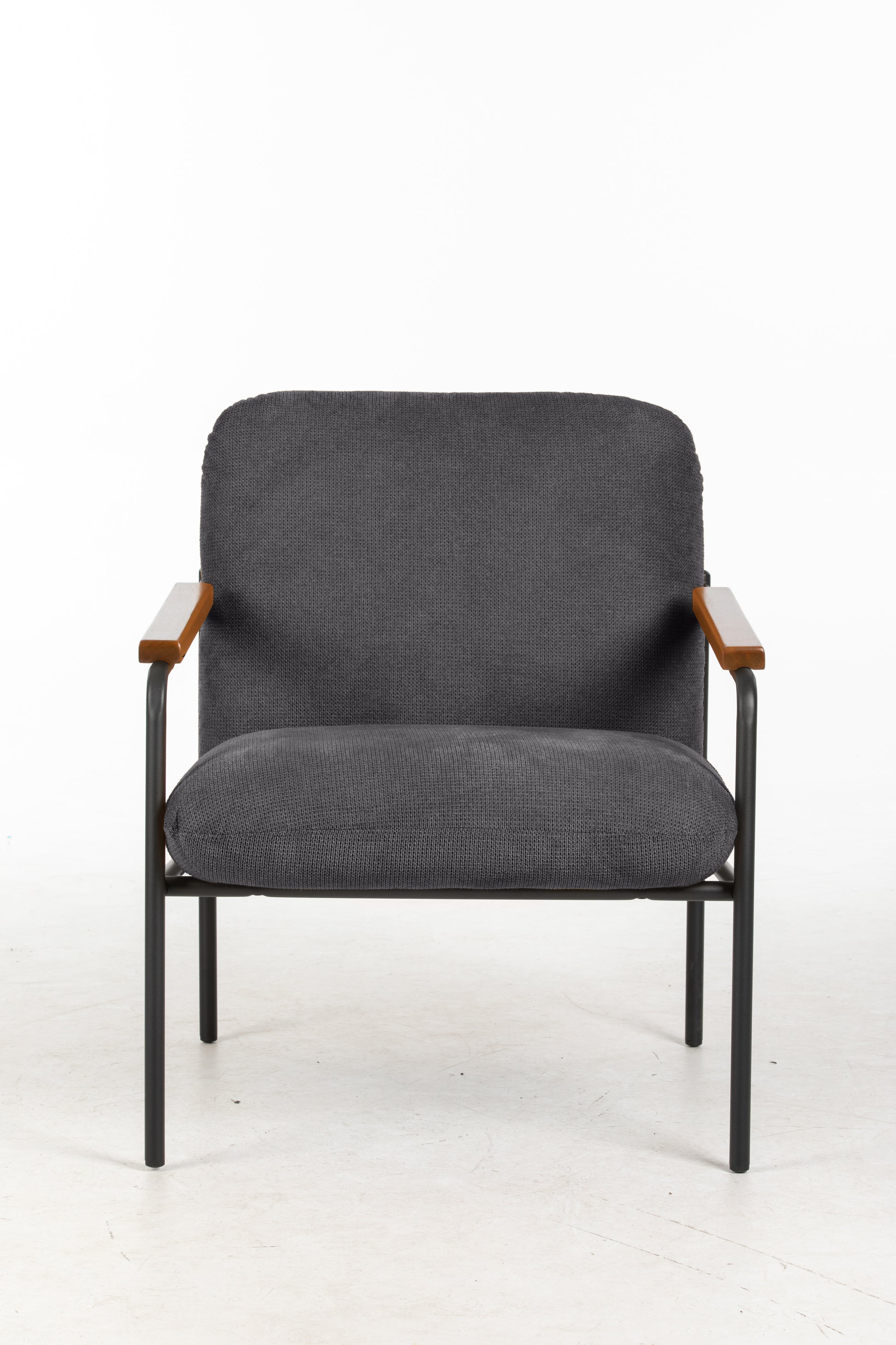Settle Reception Chair with Wooden Arm Pads