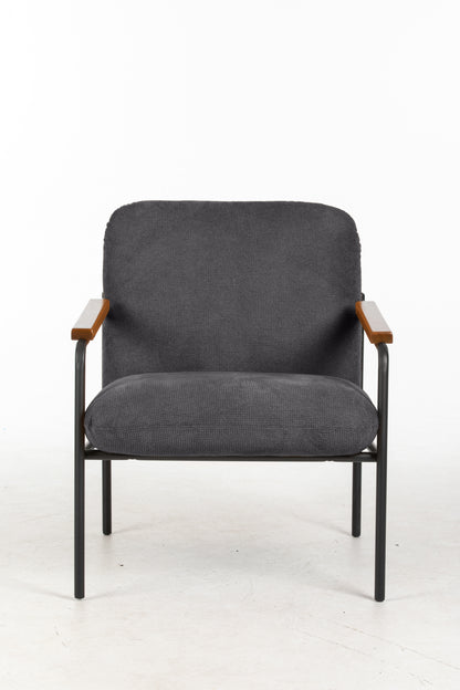 Settle Reception Chair with Wooden Arm Pads