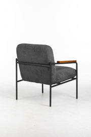 Settle Reception Chair with Wooden Arm Pads