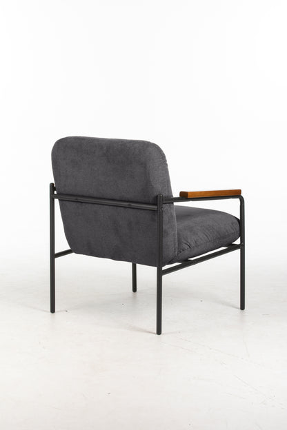 Settle Reception Chair with Wooden Arm Pads