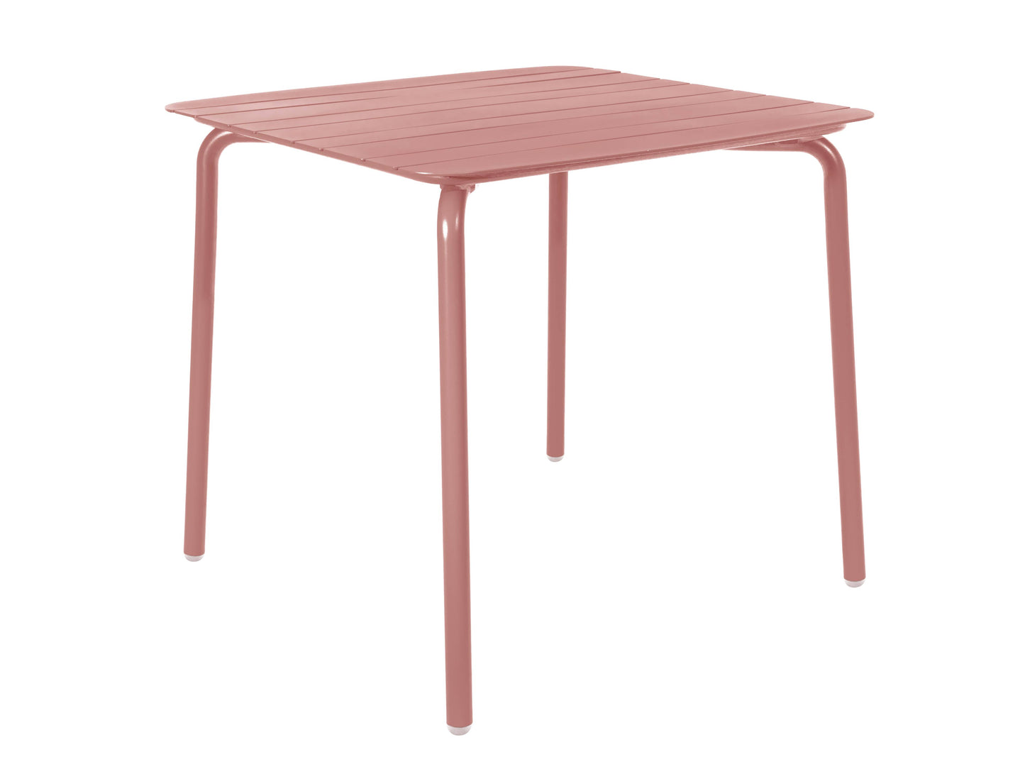 Breeze Aluminium Square Slatted Table|Brick Dust