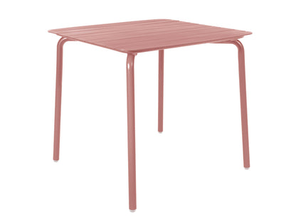 Breeze Aluminium Square Slatted Table|Brick Dust