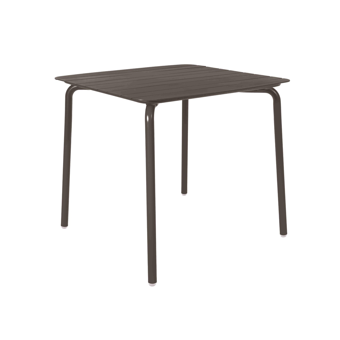 Breeze Aluminium Square Slatted Table|Charcoal
