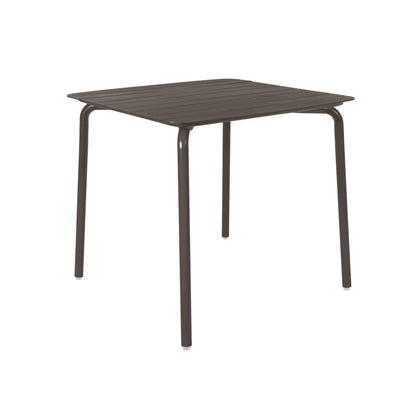 Breeze Aluminium Square Slatted Table|Charcoal
