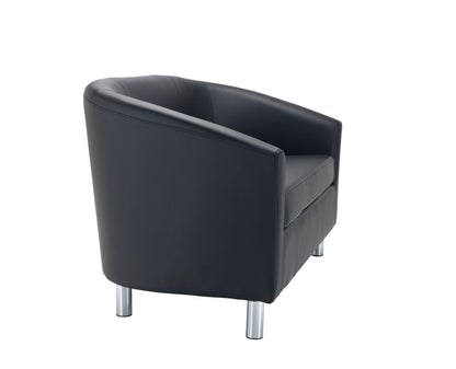 Tub Sofa with Metal Feet