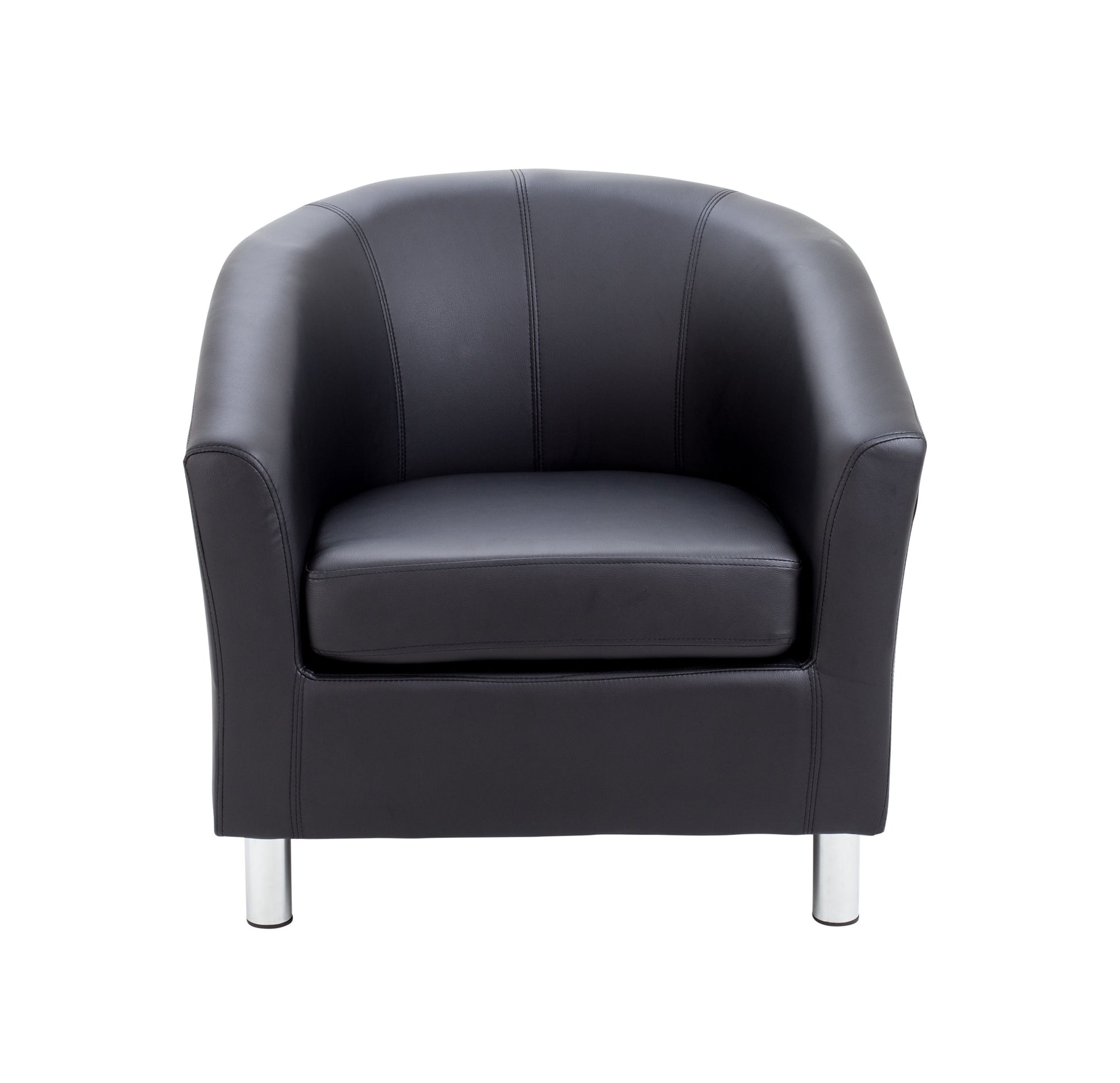 Tub Armchair with Metal Feet