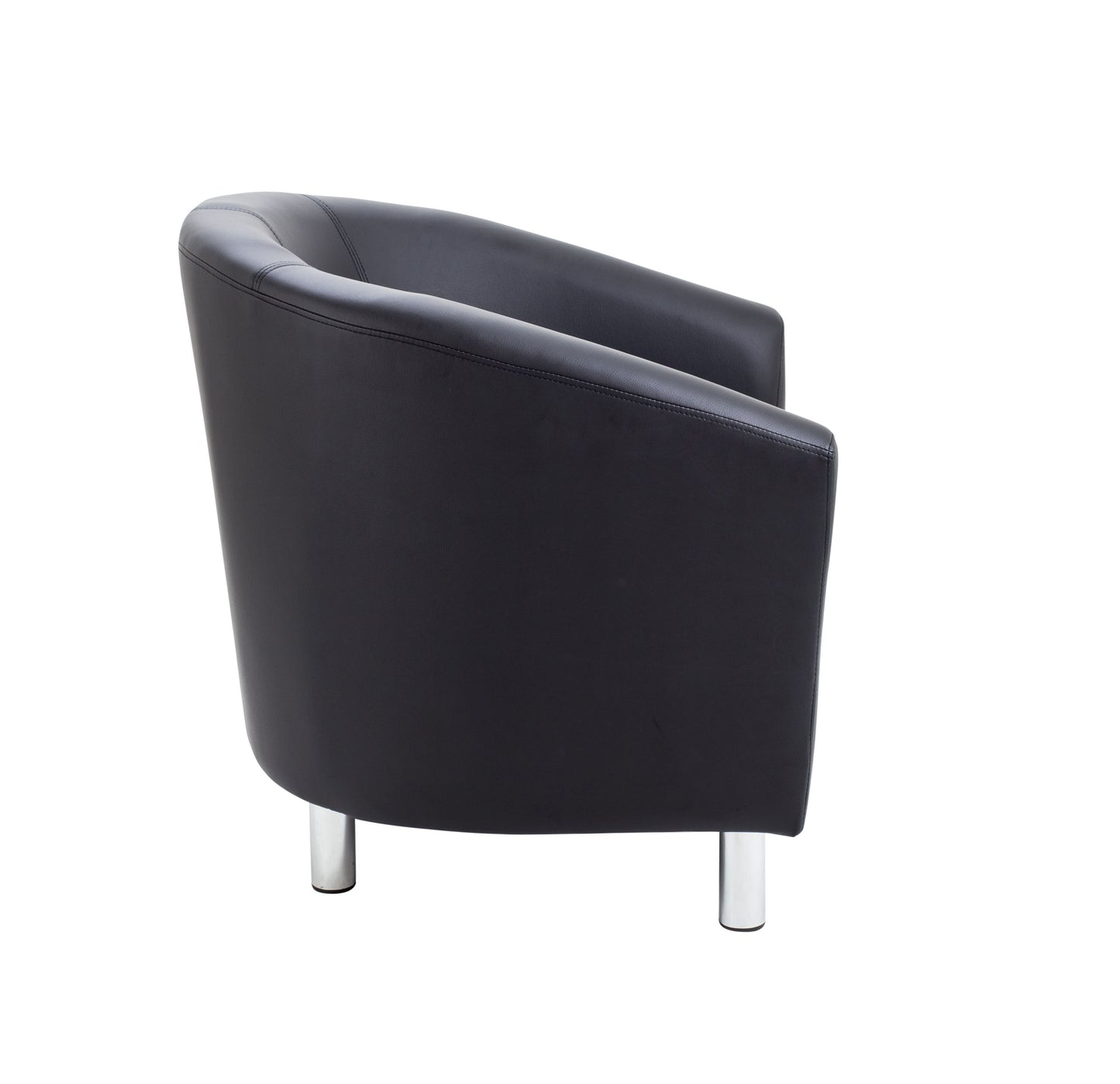 Tub Armchair with Metal Feet