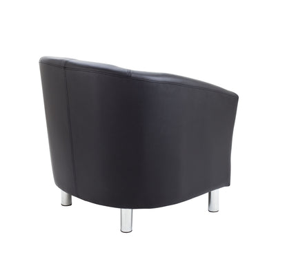 Tub Armchair with Metal Feet