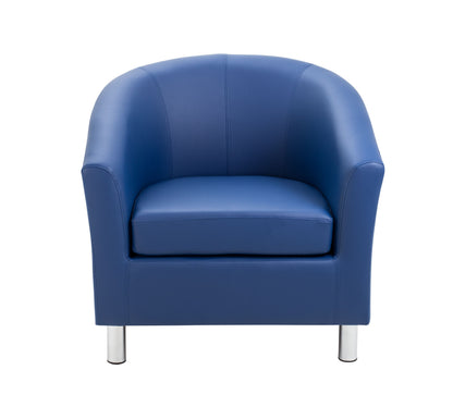 Tub Armchair with Metal Feet