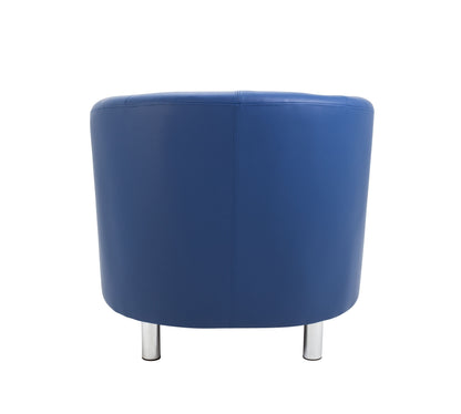 Tub Armchair with Metal Feet
