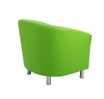 Tub Armchair with Metal Feet