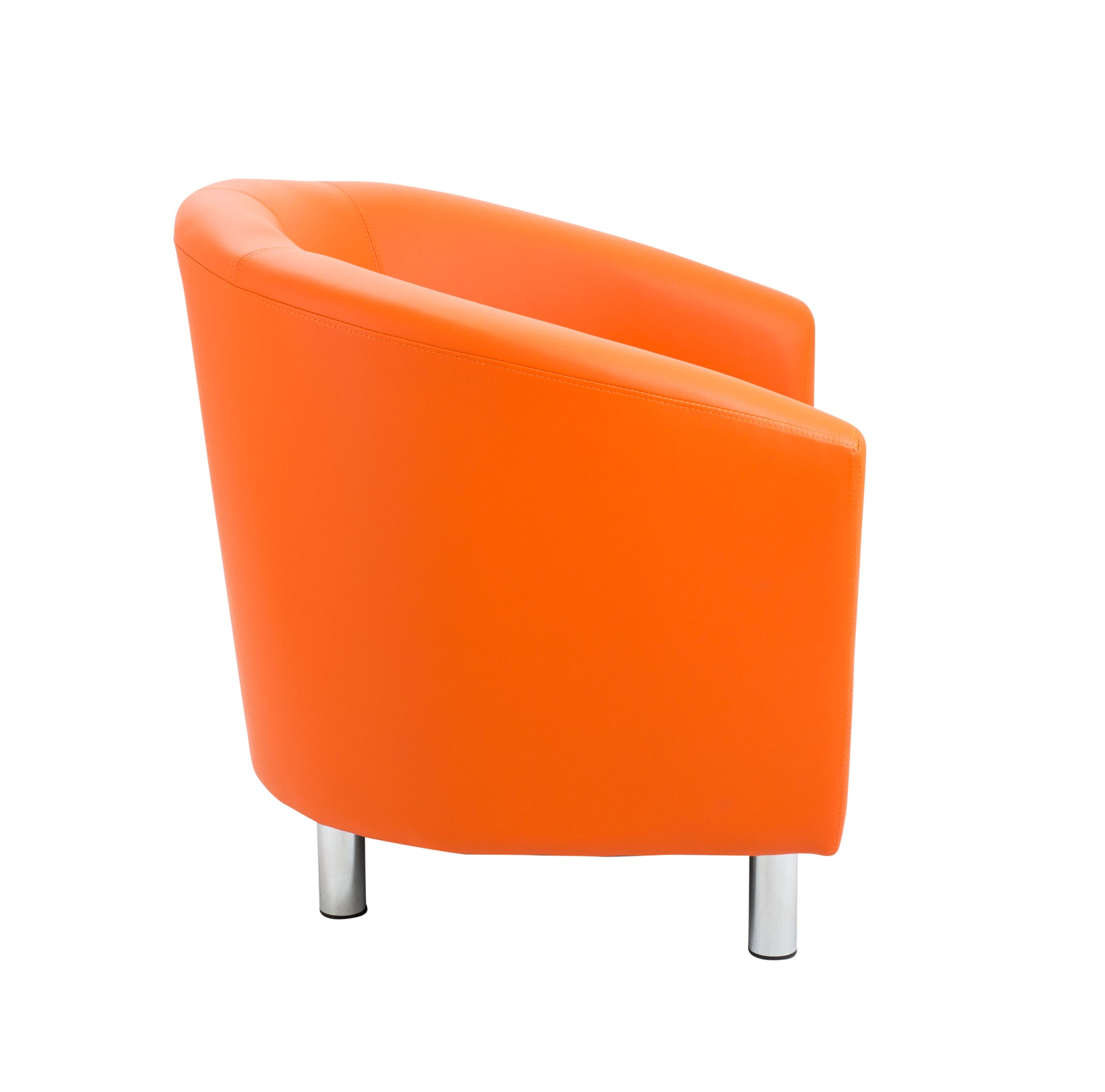 Tub Armchair with Metal Feet