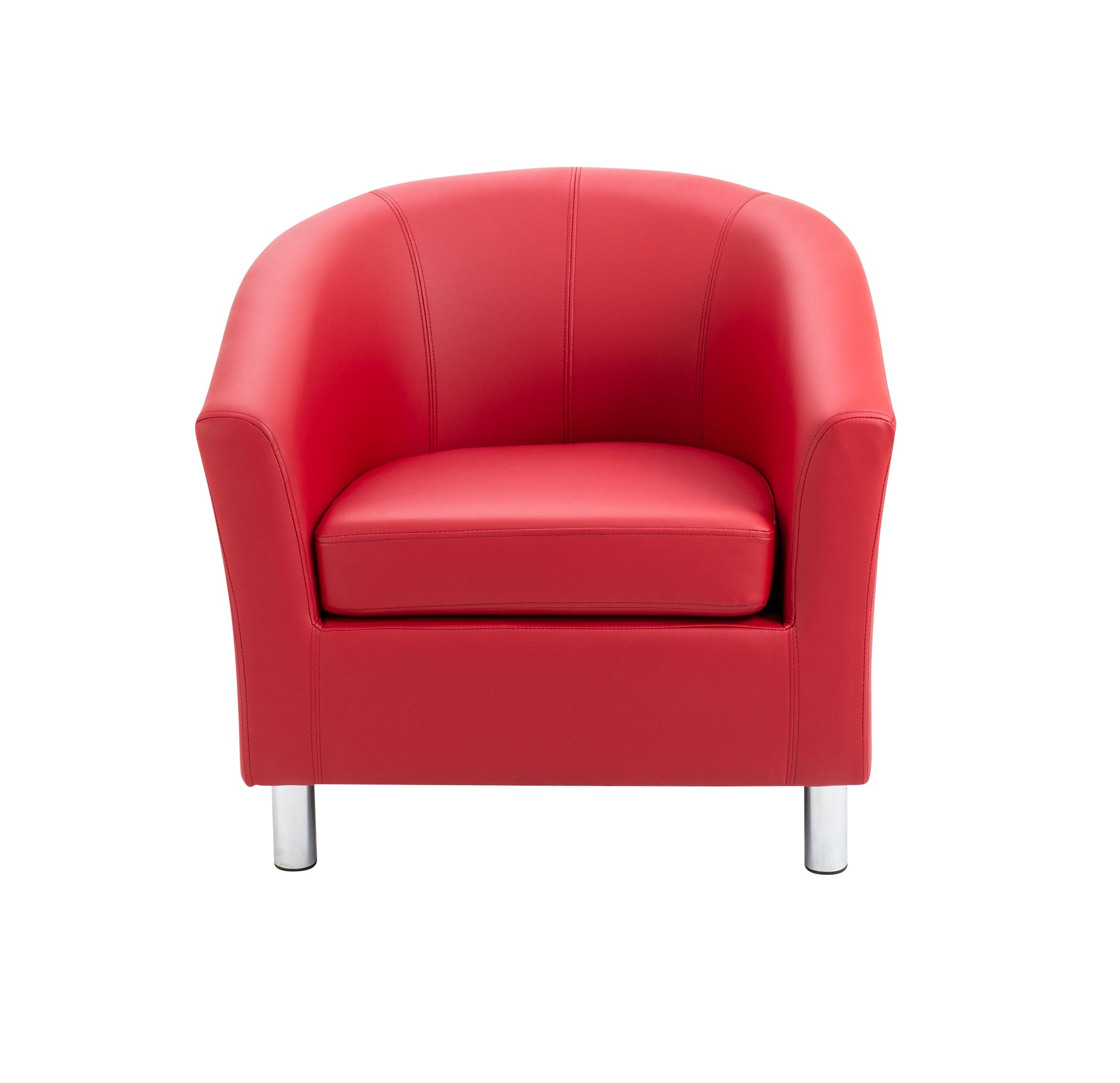 Tub Armchair with Metal Feet