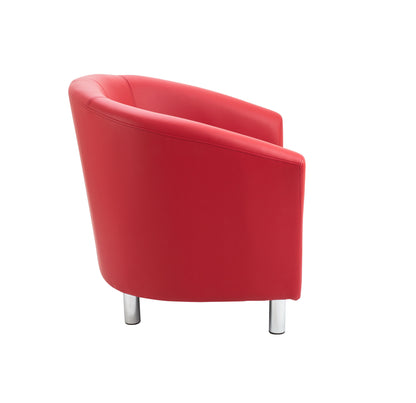 Tub Armchair with Metal Feet