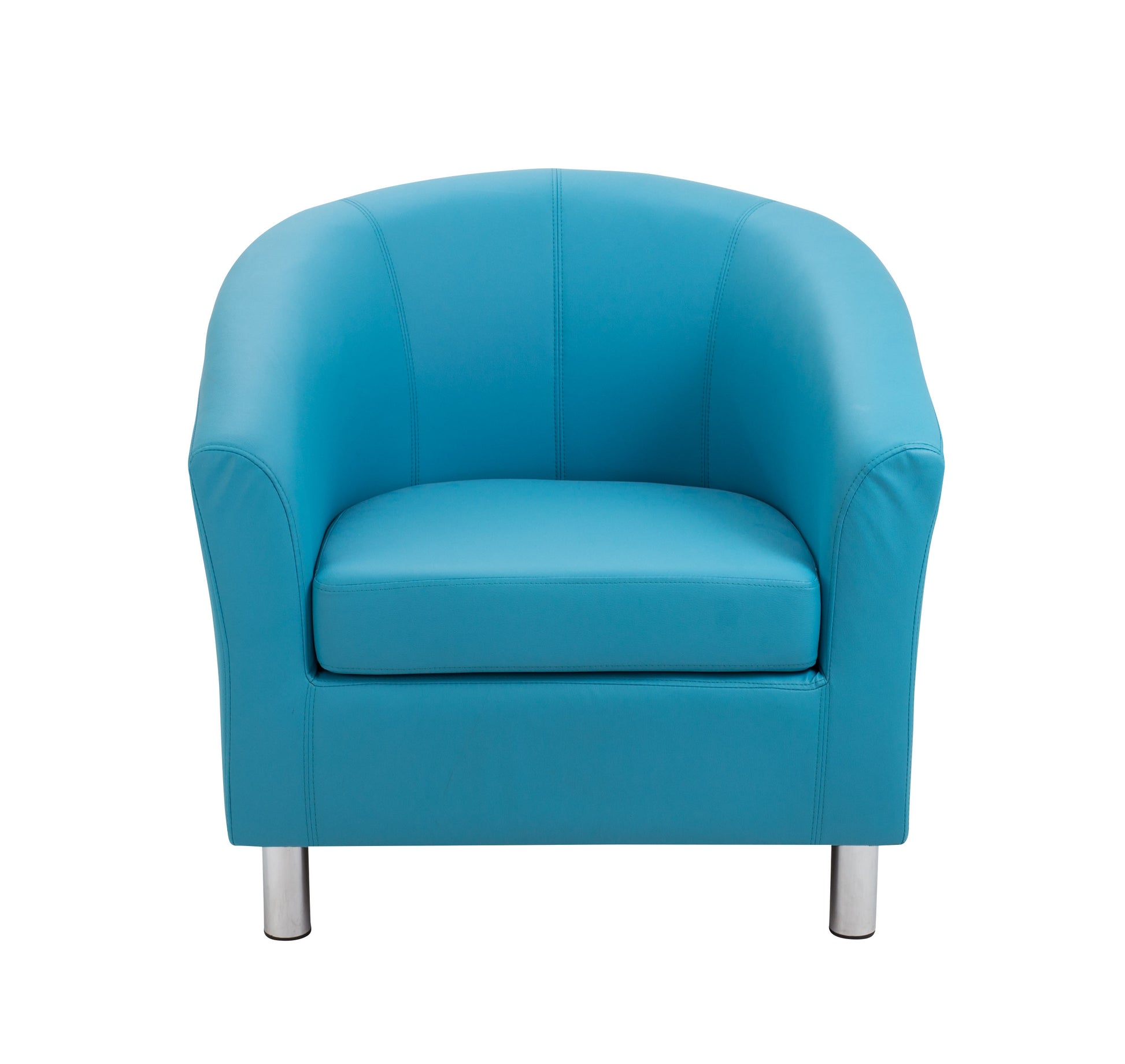 Tub Armchair with Metal Feet