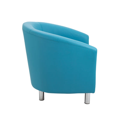 Tub Armchair with Metal Feet