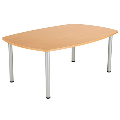 Aztec|Sierra One|Barrel Shaped|Boardroom Table (FSC)|1800x1200|Beech
