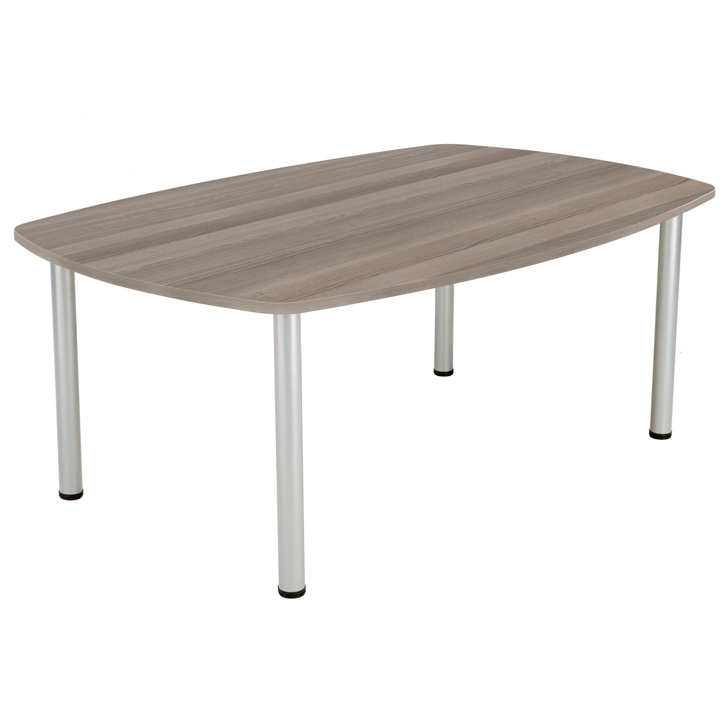 Aztec|Sierra One|Barrel Shaped|Boardroom Table (FSC)|1800x1200|Grey Oak