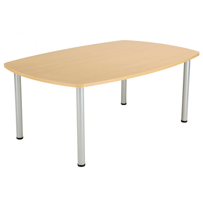 Aztec|Sierra One|Barrel Shaped|Boardroom Table (FSC)|1800x1200|Nova Oak