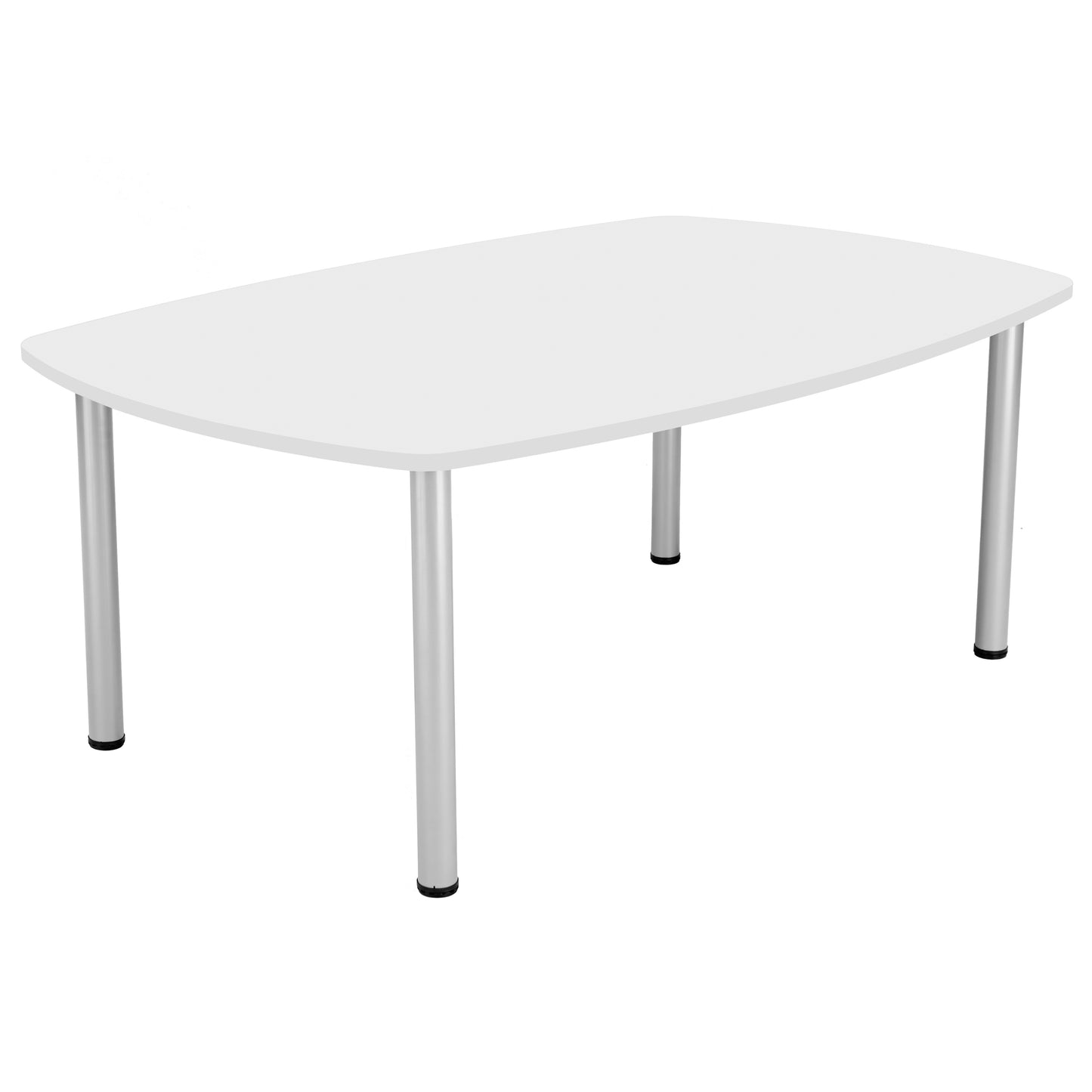 Aztec|Sierra One|Barrel Shaped|Boardroom Table (FSC)|1800x1200|White