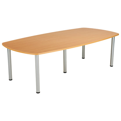 Aztec|Sierra One|Barrel Shaped|Boardroom Table (FSC)|2400x1200|Beech