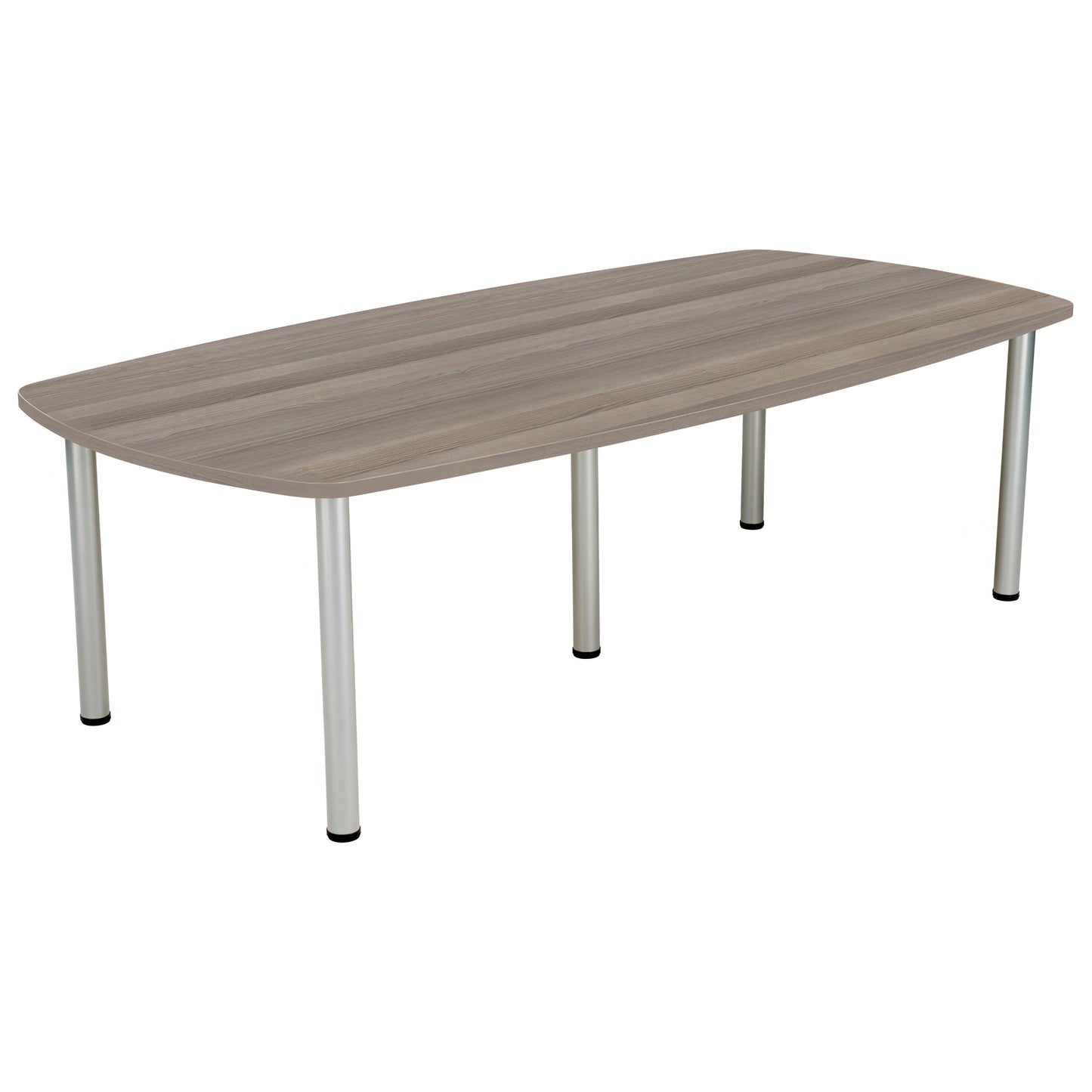 Aztec|Sierra One|Barrel Shaped|Boardroom Table (FSC)|2400x1200|Grey Oak