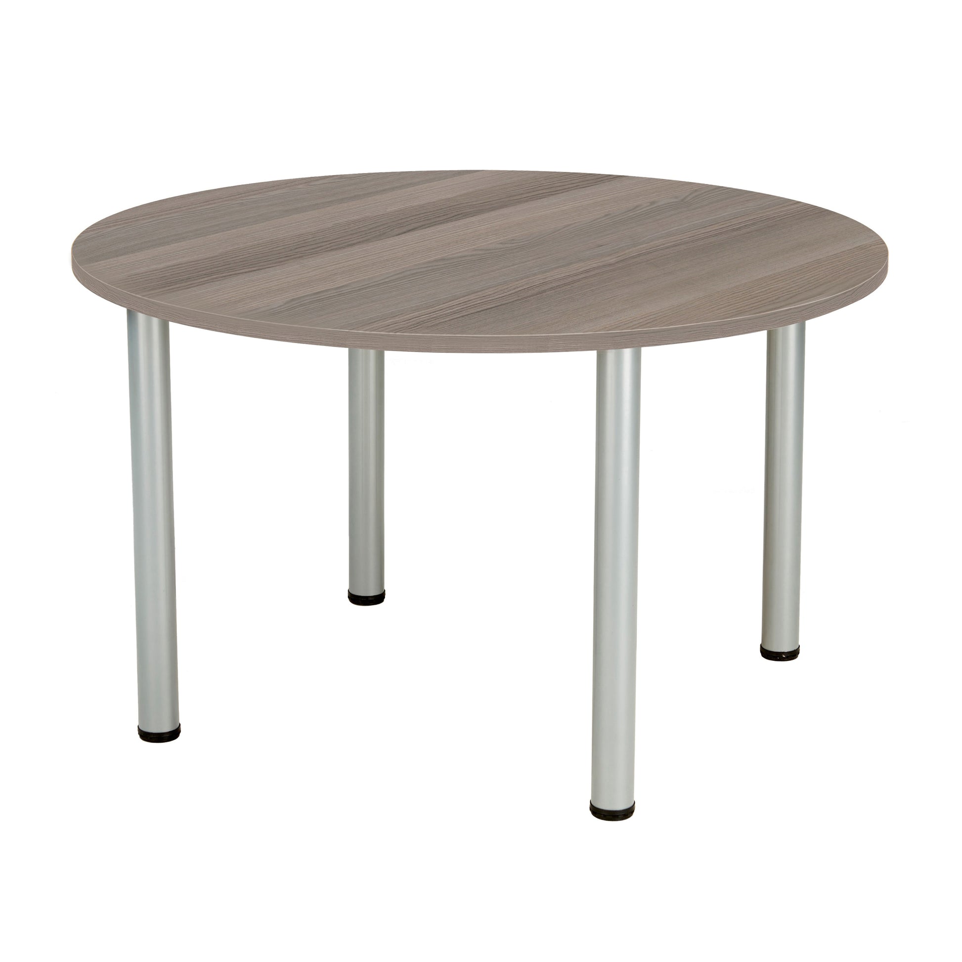 Aztec|Sierra One|Circular|Meeting Table (FSC)|1200x1200|Grey Oak