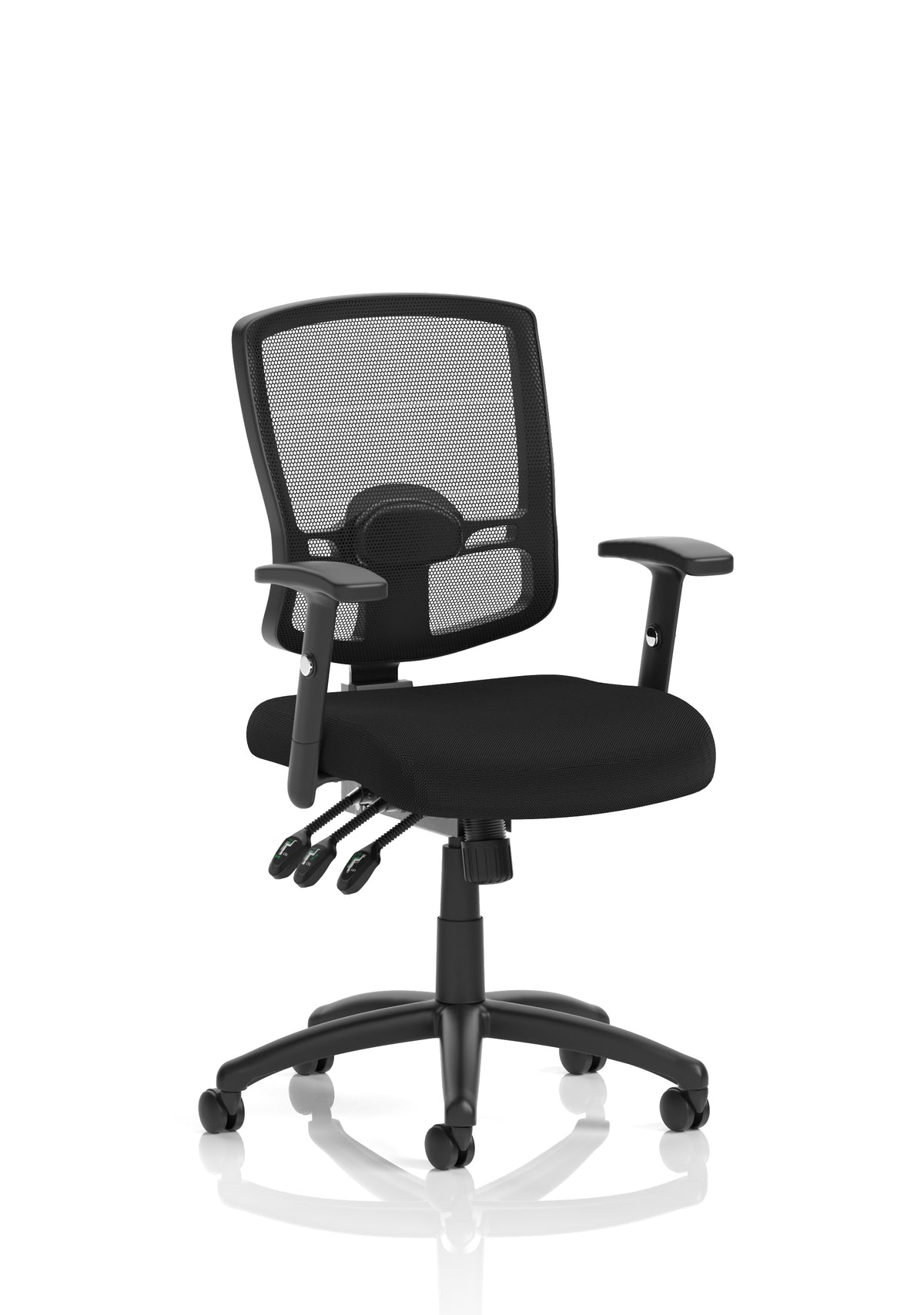 Portland III High Mesh Back Task Operator Office Chair with Arms