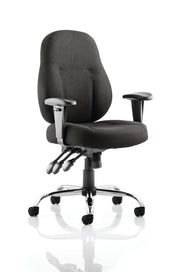 Storm High Back Task Operator Office Chair with Arms