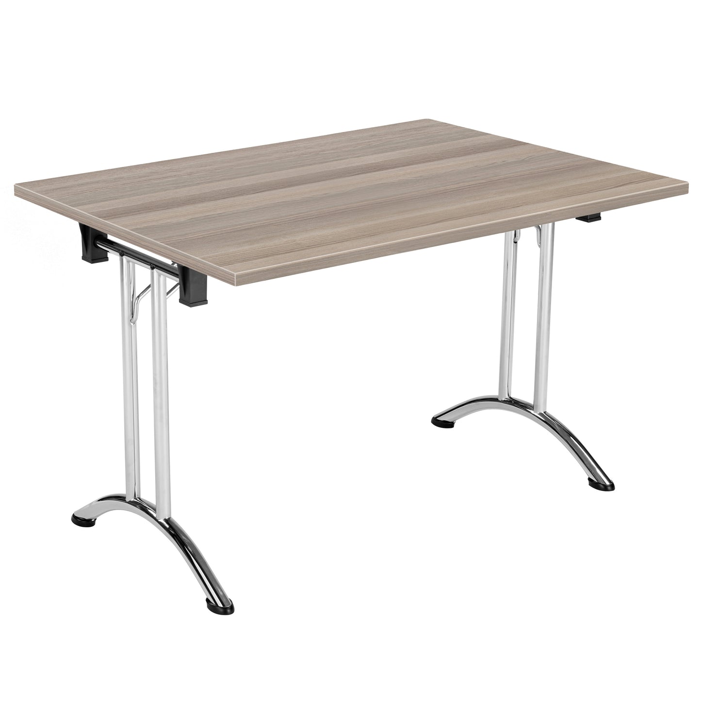 Aztec|Union|Folding Table (FSC)|Rectangular|1200x700|Chrome/Grey Oak